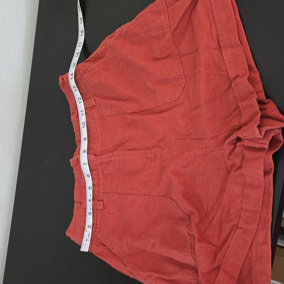 Asos Rust High-Waisted Paper Bag With Cuff Summer Comfort Size 8 - Picture 9 of 11